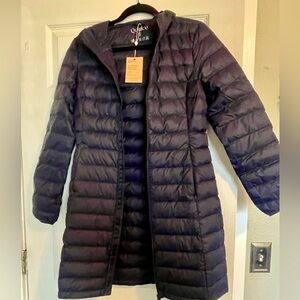 Quince NWT Packable Puffer Mid Length Jacket NAVY Small
